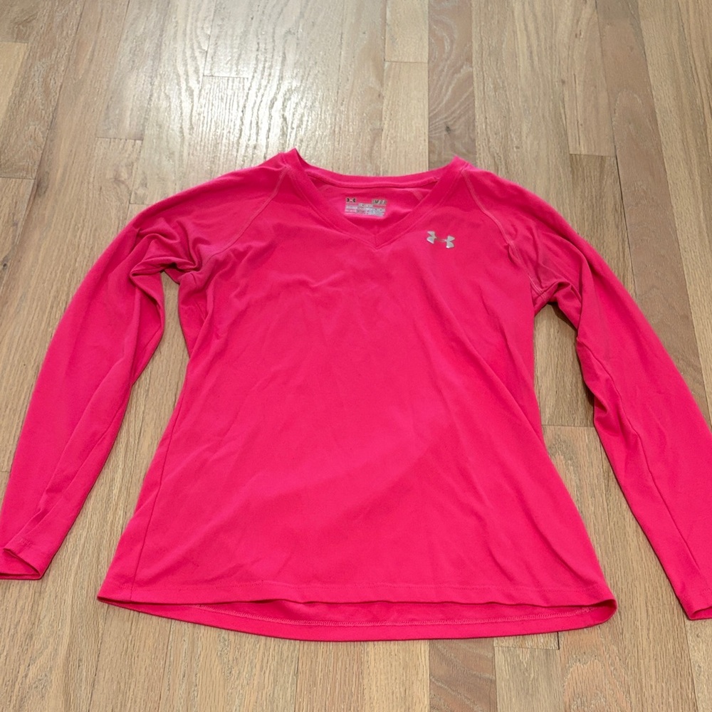 Under Armour Women's Vibrant Pink Long Sleeve Tee